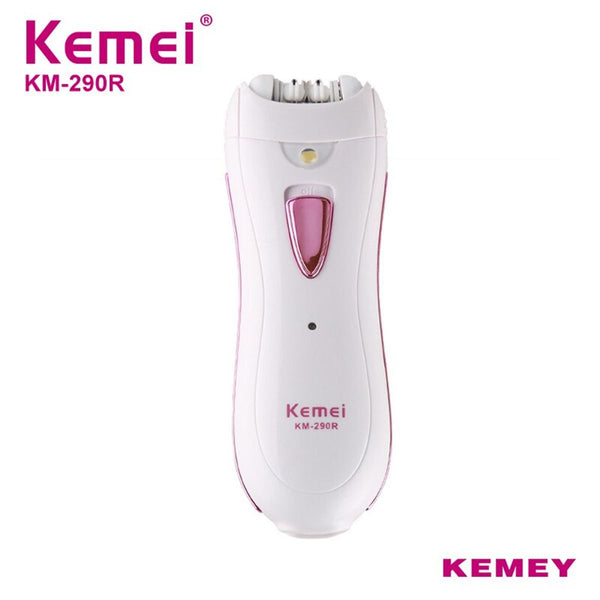 Kemei KM-290R Rechargeable Electric Hair Removal Device Female Device For Facial Armpit Body Parts