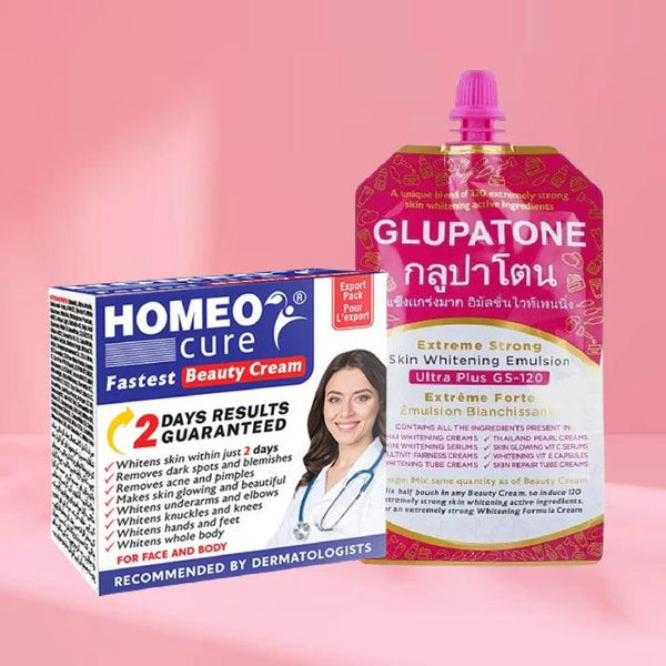 GLUPATONE Extreme Strong Emulsion 50ml With Homeo Cure Beauty Cream